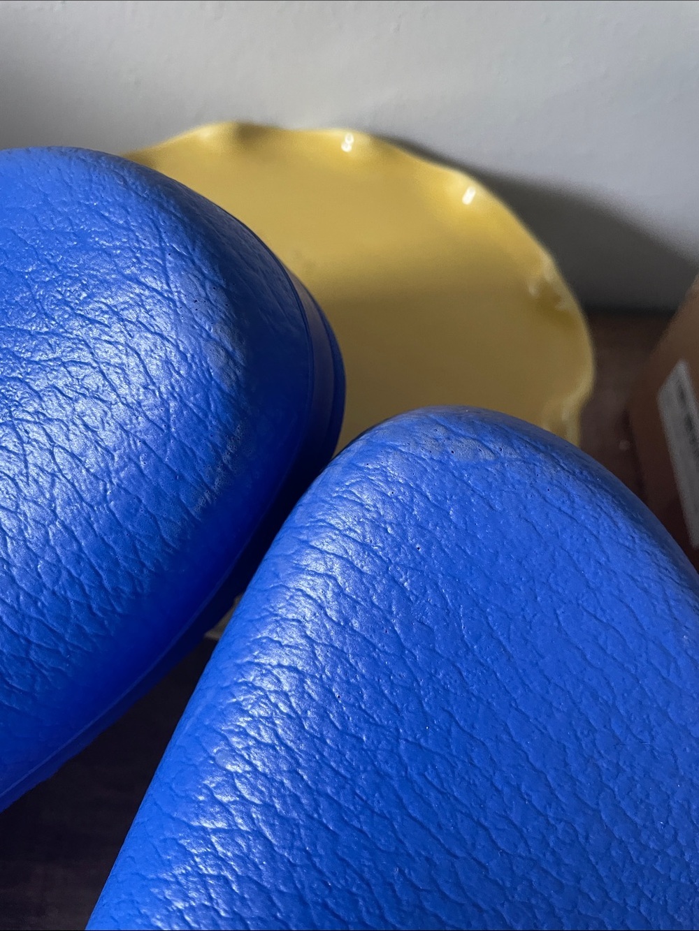 Birkenstock Blue Fleece-Lined Clogs - Picture 5 of 9